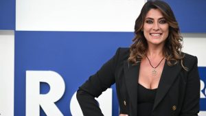 Elisa Isoardi durante la presentazione dei Palinsesti Rai